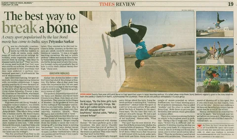 Scan: Coverage in The Times of India on Sun, Feb 24, 2008.