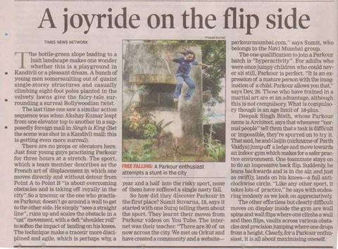 Scan: Article in Times of India on Wed, Sep 17, 2008.