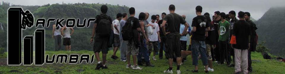 Parkour Mumbai banner: Leave No Trace, courtesy Mark Toorock