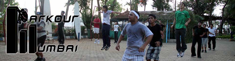 Parkour Mumbai banner: Class in Progress